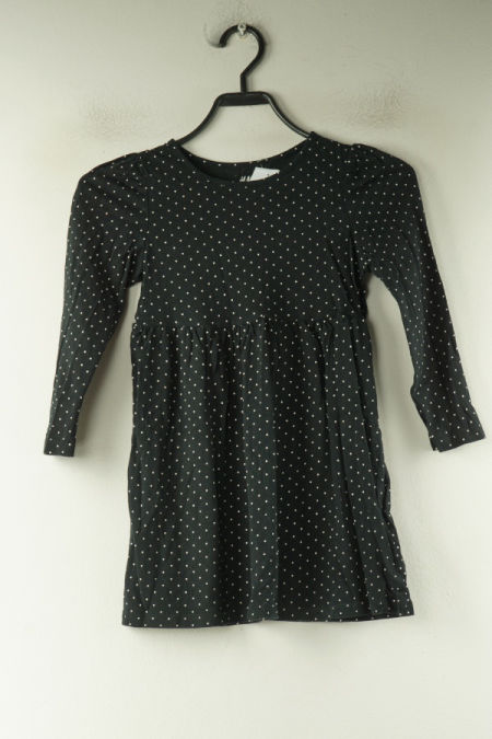 Sukienka czarna w białe kropki
