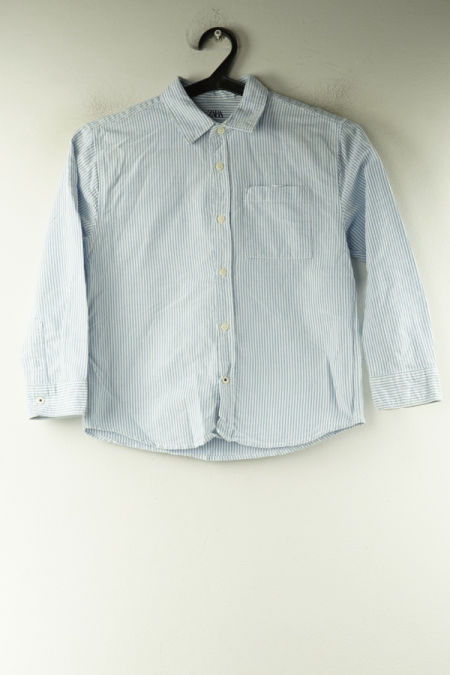 Koszula biało-niebieska w paski, ZARA