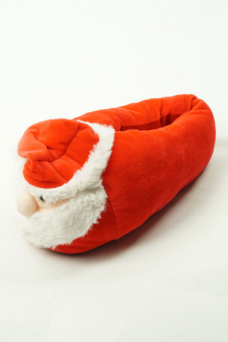 Kapcie czerwone mikołaj