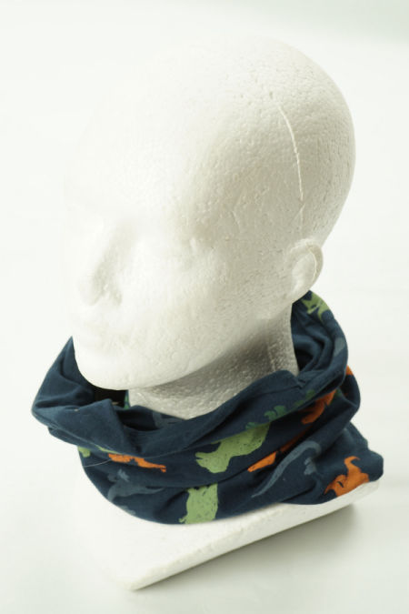 Komin granatowy w dinozaury