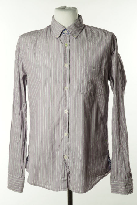 koszula liliowa w paski