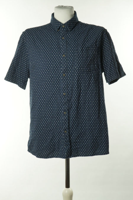 Koszula granatowa w biały wzorek