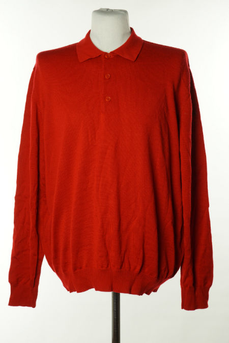 Sweter czerwony wełniany