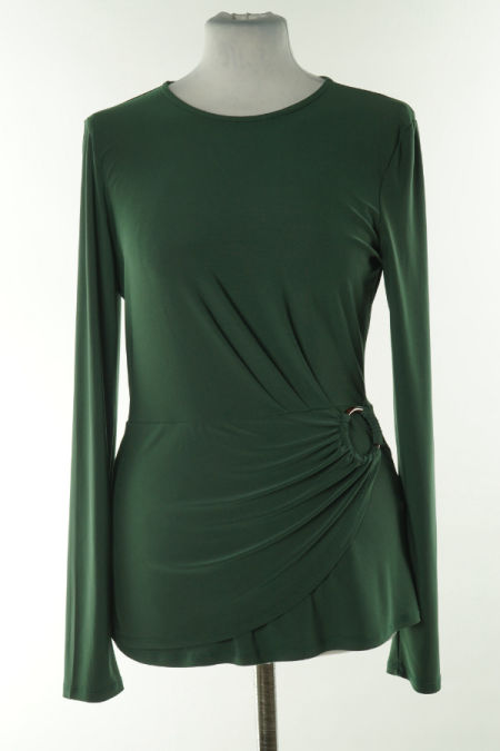 Bluzka zielona z długim rękawem 