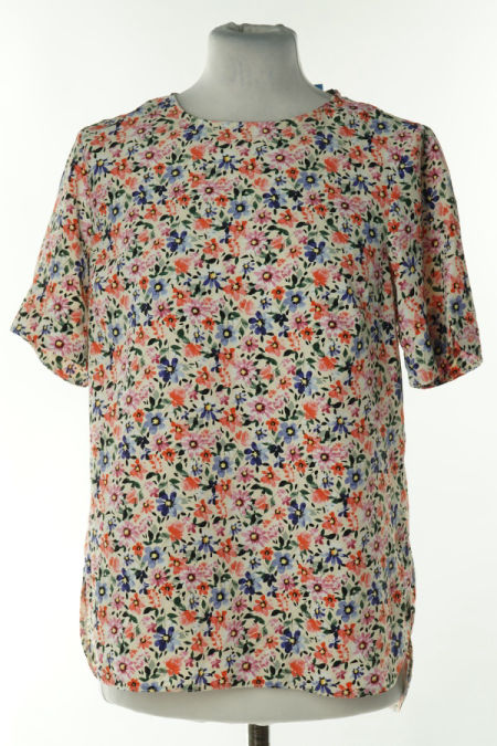 Bluzka biała kwiecista