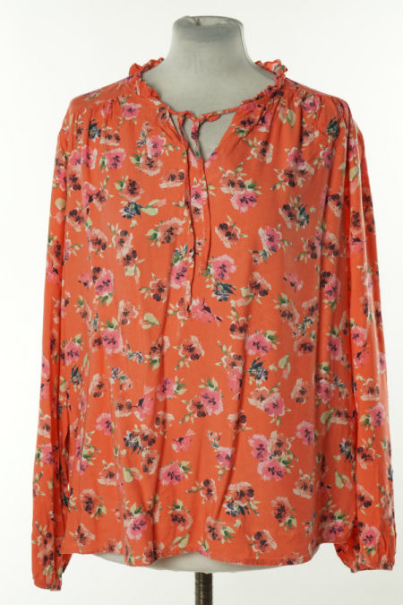 Bluzka różowa w kwiaty