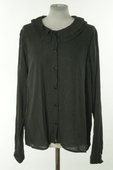 Koszula czarna w białe kropki