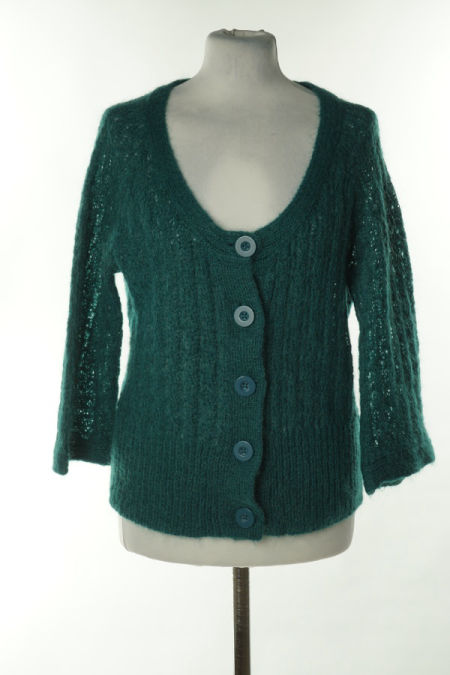 Kardigan zielony(50%moher)