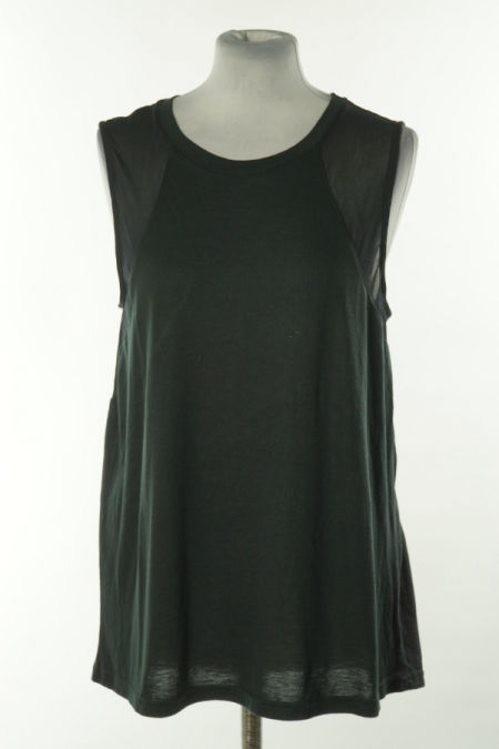 Koszulka czarna z siateczkową wstawką