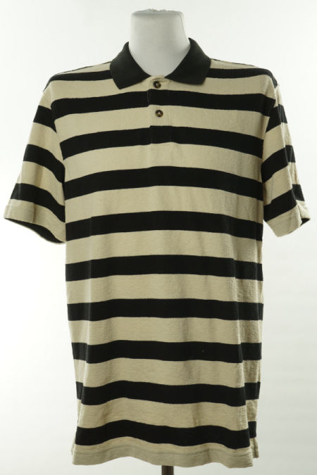 Koszulka bezowo-czarne pasy H&M