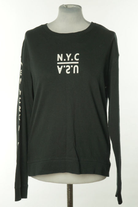 Koszulka czarna z białym napisem