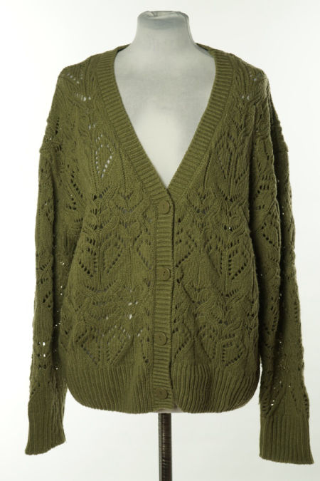 Sweter zielony ażurowy, PRIMARK