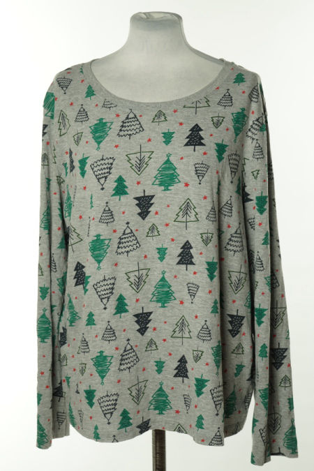 Bluzka szara świąteczna, PRIMARK