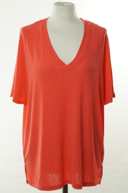 Koszulka różowa prążek