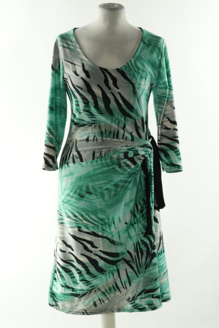 Sukienka zielono-czarna