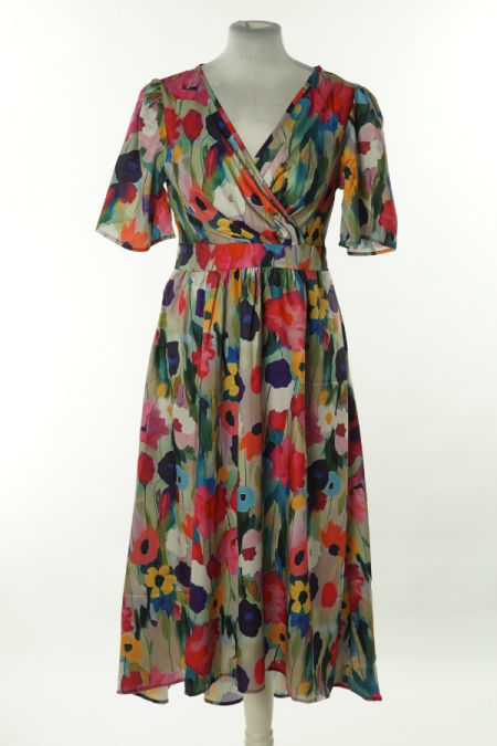 Sukienka wielokolorowa kwiecista