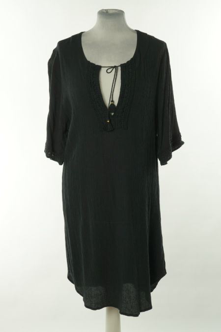 Sukienka czarna krótka boho