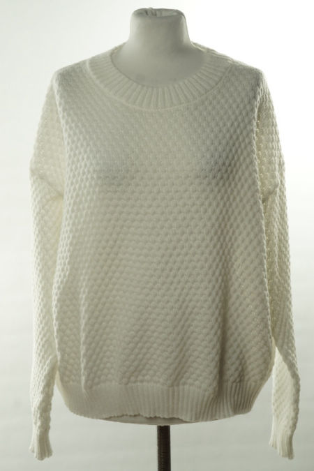 Sweter biały ażurowy