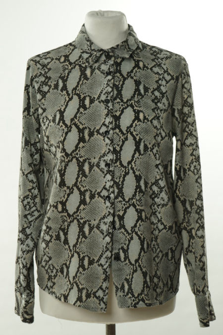 Koszula szara wężowy wzór