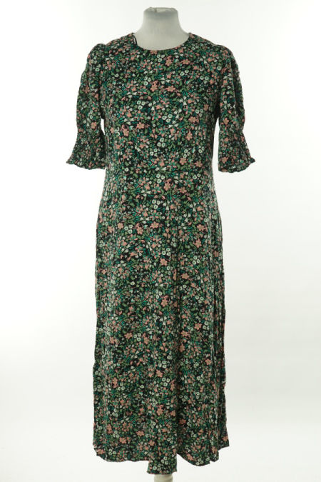 Sukienka zielona w kwiaty