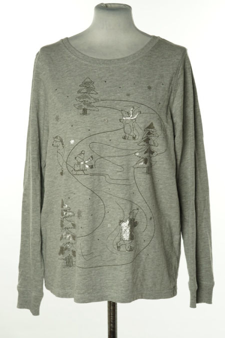 Bluzka szara swiąteczna