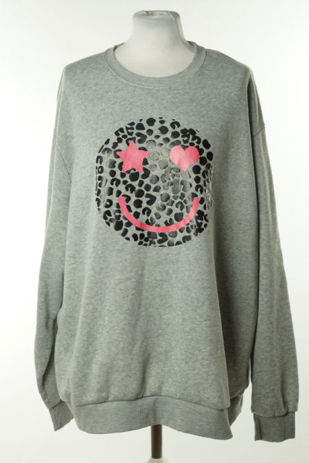 Bluza szara z emotką