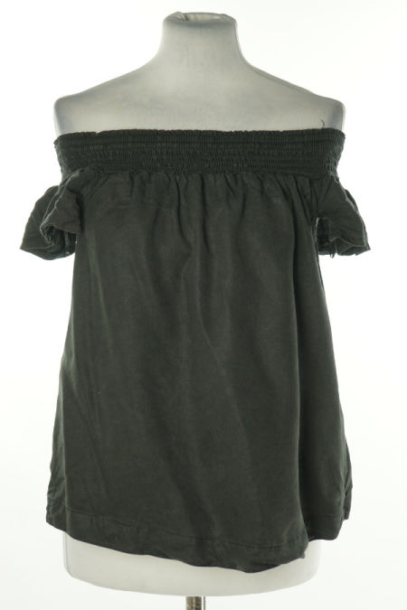 Bluzka czarna z krótkim rękawem, NEXT