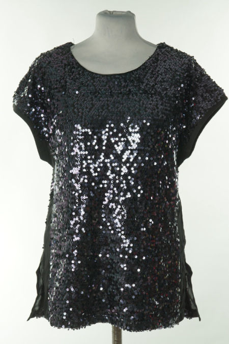 Bluzka czarna cekinowa