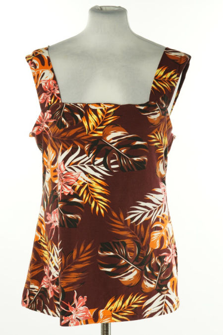 Koszulka bordowa w liście