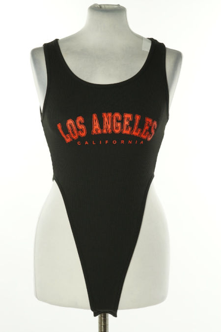 Body czarne prążkowane LOS ANGELES