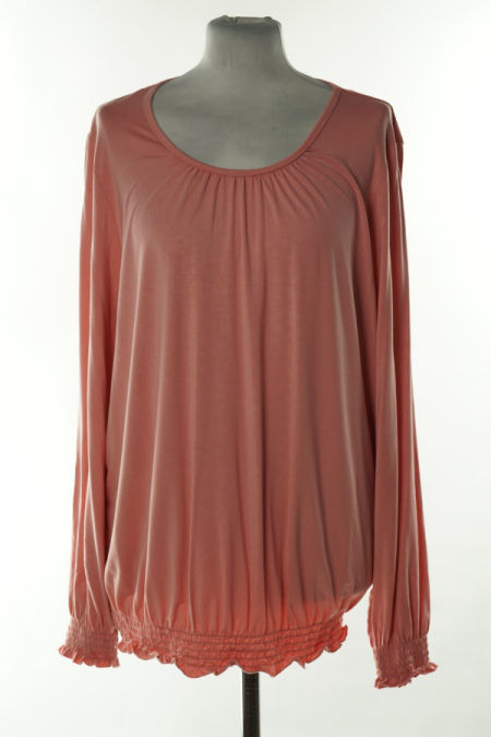 Bluzka różowa gładka