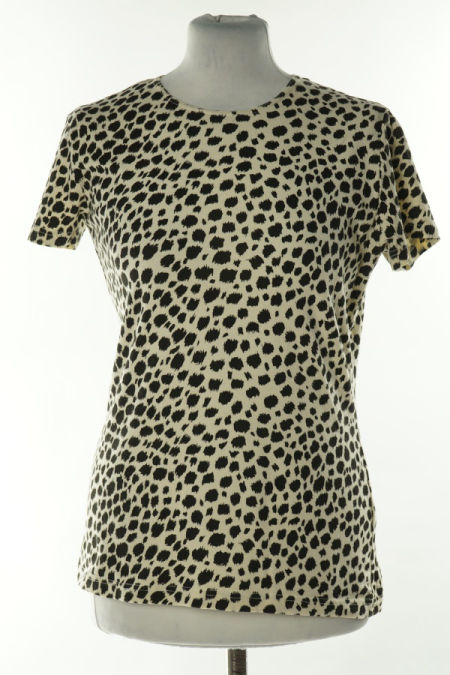 Koszulka beżowa w czarne cętki