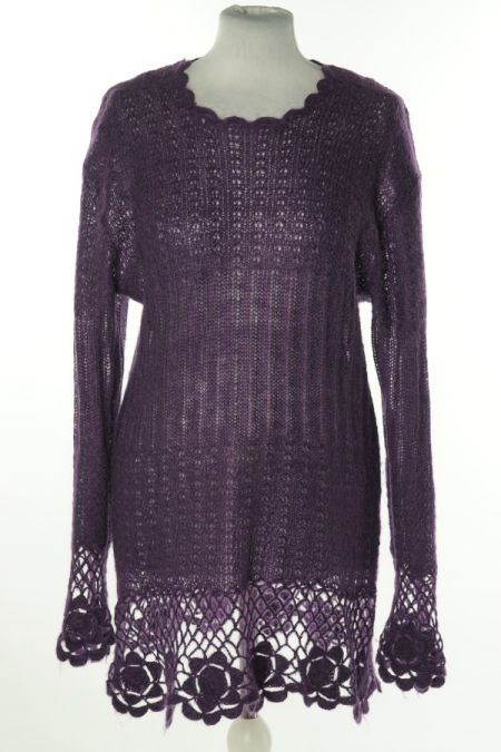 Sweter fioletowy(45%MOHER)