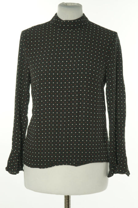 Bluzka czarna w kropki, ZARA