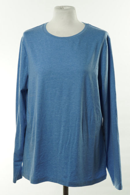 Bluzka niebieska melanż długi rękaw