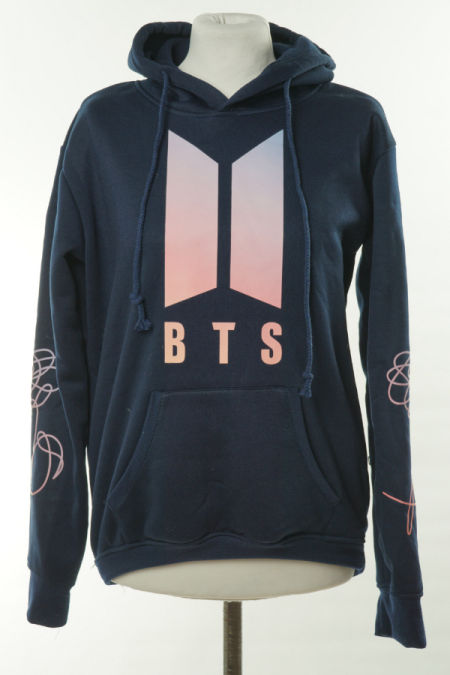 Bluza granatowa z cieniowanm logo