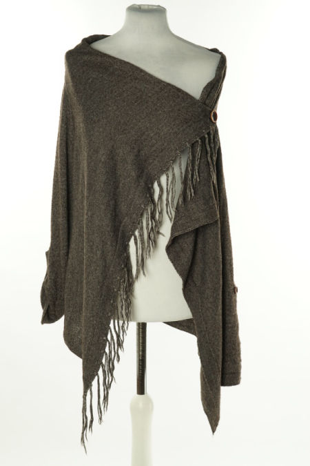 Narzutka brązowa sweterkowa