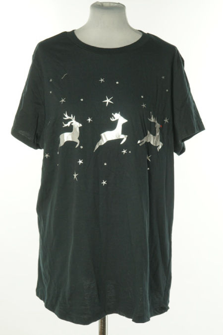 Koszulka czarna renifery