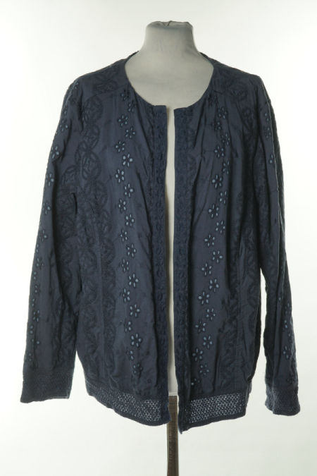 Narzutka granatowa wzorzysta