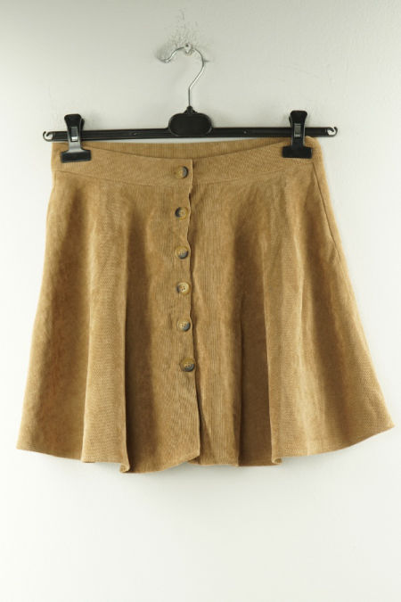 Spódnica beżowa rozkloszowana