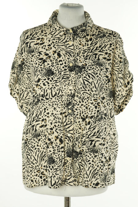 Koszula beżowo-czarna