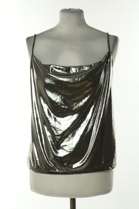 Bluzka szara błyszcząca