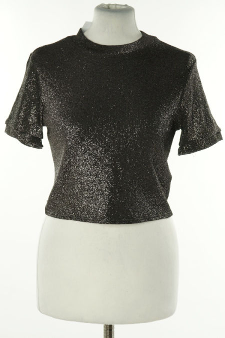 Top czarny błyszczący