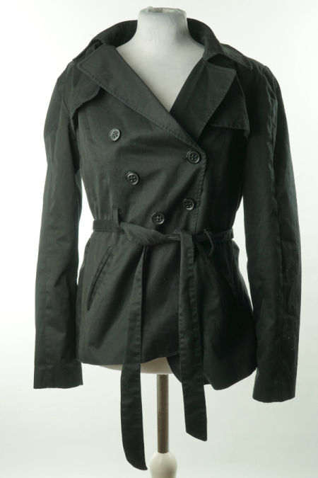 Kurtka czarna z paskiem