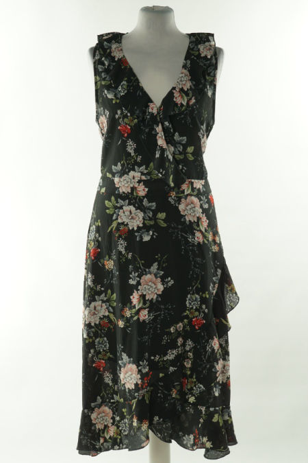 Sukienka czarna w kwiatki