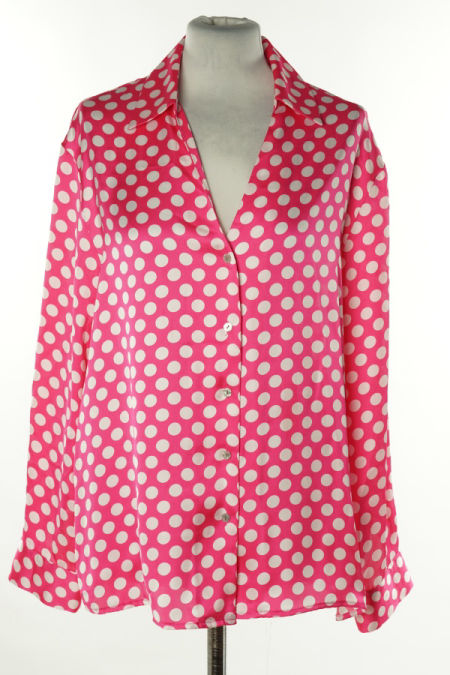 Koszula różowa w białe kropki