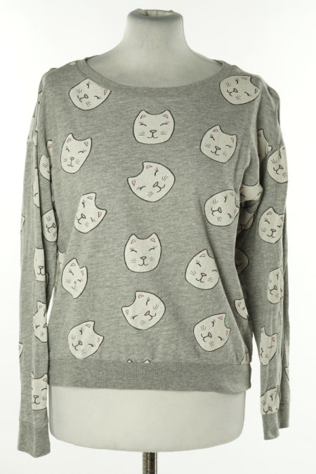 Bluzka szara w koty