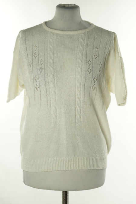 Bluzka biała sweterkowa