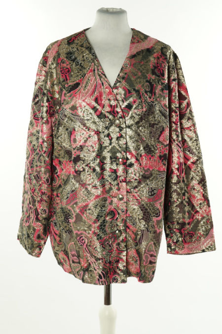 Koszula różowo-szara połyskująca