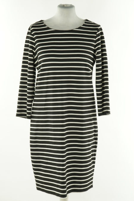 Sukienka czarna w białe paski